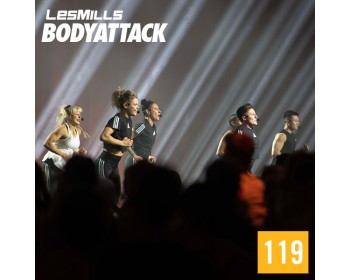 Hot Sale LesMills Q1 2023 BODY ATTACK 119 releases New Release DVD, CD & Notes